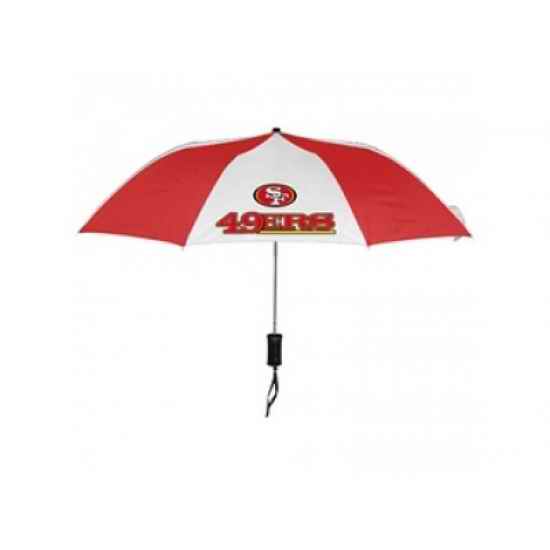 NFL San Francisco 49ers Folding Umbrella RED&White